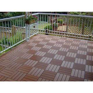 Sàn gỗ nhựa composite lót ban công ngoài trời 30x30cm -Tấm Thảm Gỗ Vỉ Nhựa Lỗ Ghép Lót Sàn Kháng Khuẩn Chống Trơn trượt
