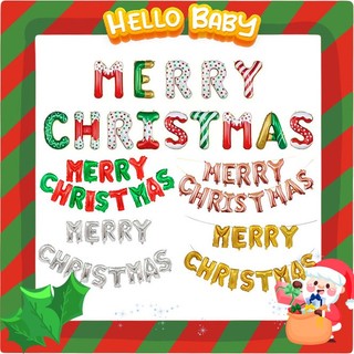 Bộ bóng 14 chữ Merry Christmas trang trí Noel