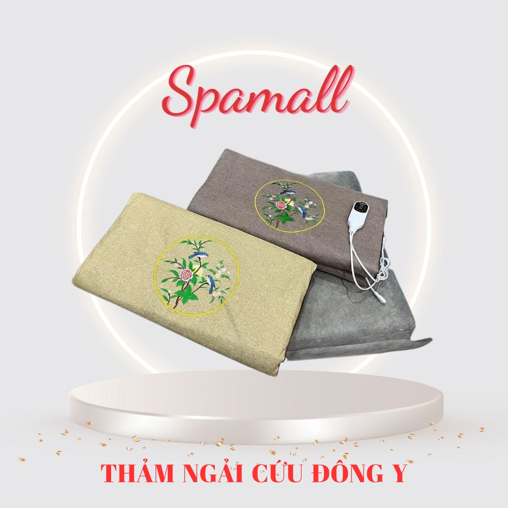 Thảm ngải cứu massage thư giãn, đệm ngải cứu kèm túi đựng - SPAMALL