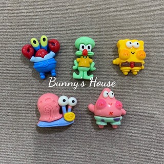 Jibbitz, sticker, charm spongebob trang trí dép sục, dép cross