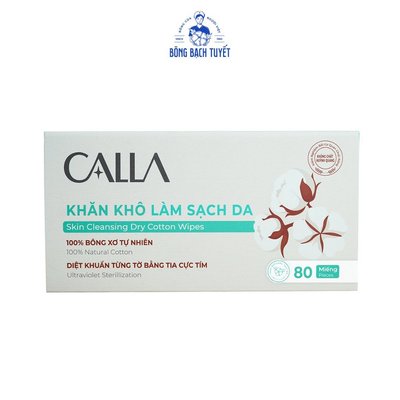 [QUÀ TẶNG KHÔNG BÁN] - KHĂN KHÔ LÀM SẠCH DA CALLA ĐA NĂNG (80 MIẾNG/HỘP)