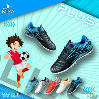 Giày bóng đá trẻ em, giày đá banh đế đinh sân cỏ nhân tạo giá rẻ Mira Plus Baby đã khâu full đế
