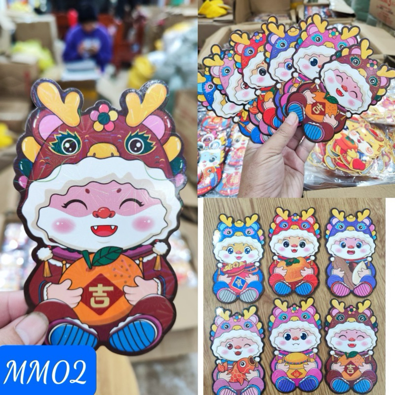 10 BAO LÌ XÌ HÌNH CHIPI RỒNG DỄ THƯƠNG, BAO LÌ XÌ 2024