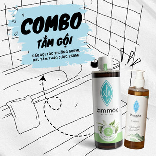 Bộ sản phẩm tắm - gội thiên nhiên Lam Mộc