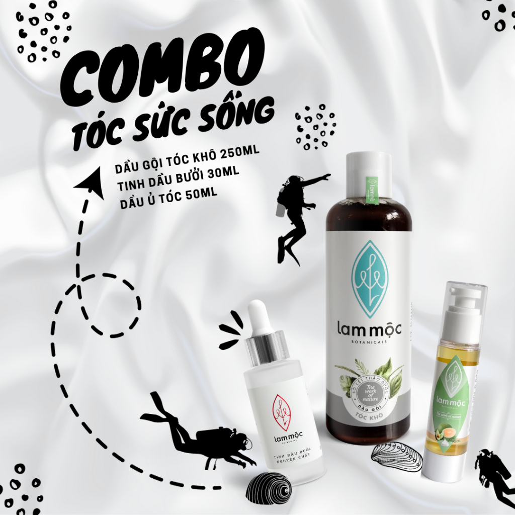 Bộ sản phẩm Tóc Sức Sống - Lam Mộc