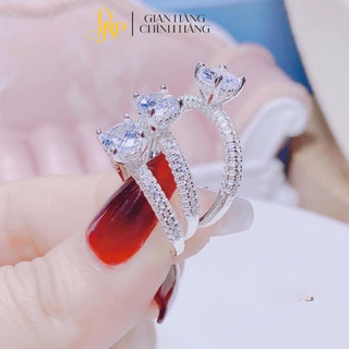 Nhẫn đính đá chủ 4 trấu,bạc BNP