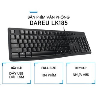 Bàn Phím DareU LK185 - Sản Phẩm Dành Cho Văn Phòng - Ship Hoả Tốc - Bảo Hành 24 Tháng