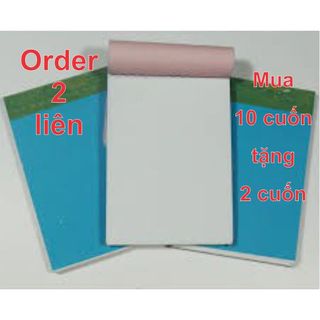 Order 2 liên, Cùi xé 2 liên giấy đẹp