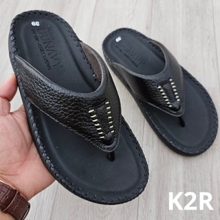 Dép xỏ ngón nam đế đúc da bò thật 100% may quai chắc chắn ntb.k2r