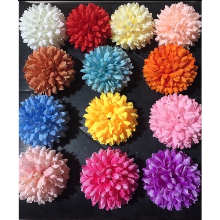 Sỉ phụ kiện hoa mộc lan, hoa mẫu đơn, hoa cúc xù, đào râu nhiều mẫu trang trí tài lộc tháp bánh Tết 2024