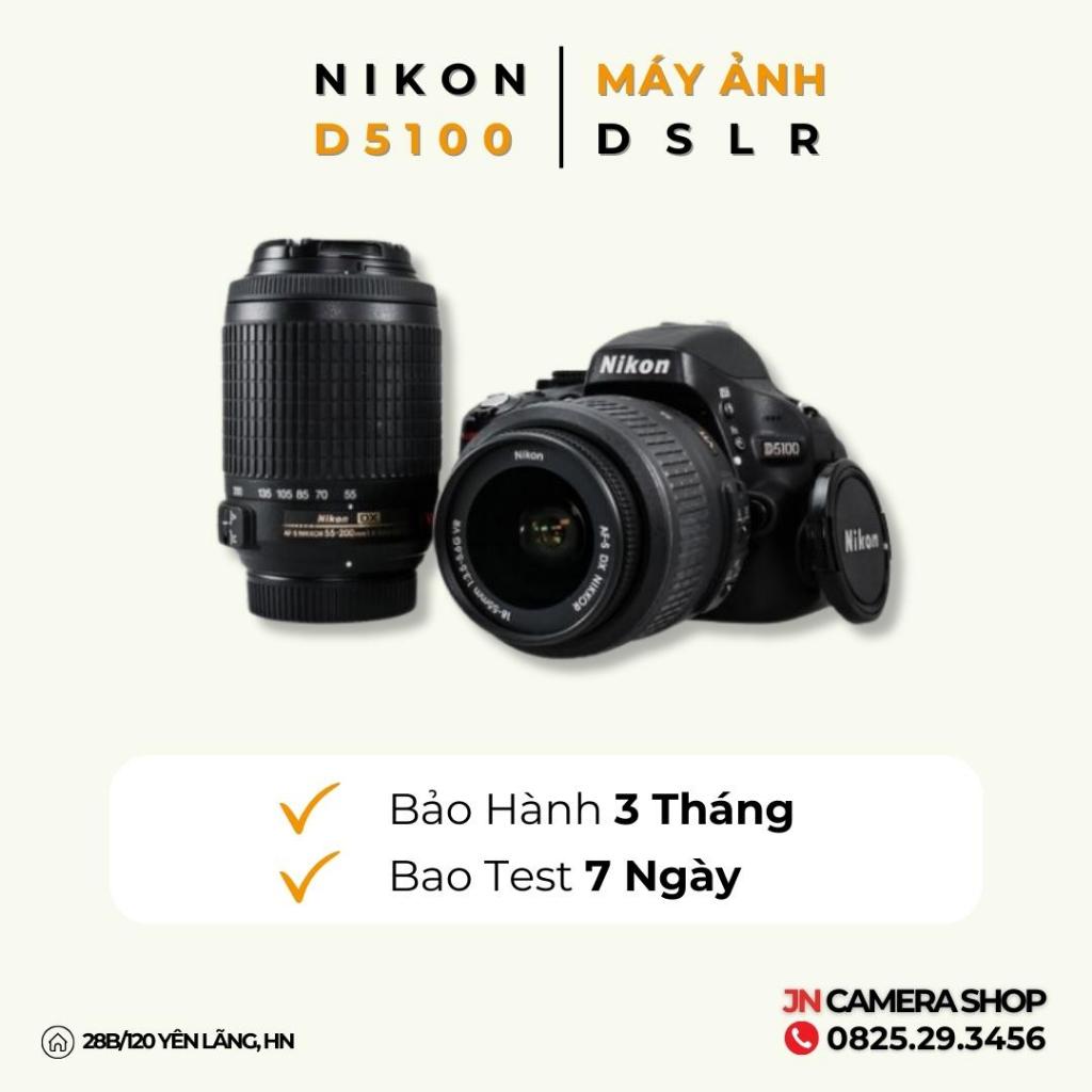 Bộ máy ảnh Nikon D5100 Kèm Ống Kính Màn hình xoay lật, Tặng fillter bảo vệ kính, Hood che Nắng