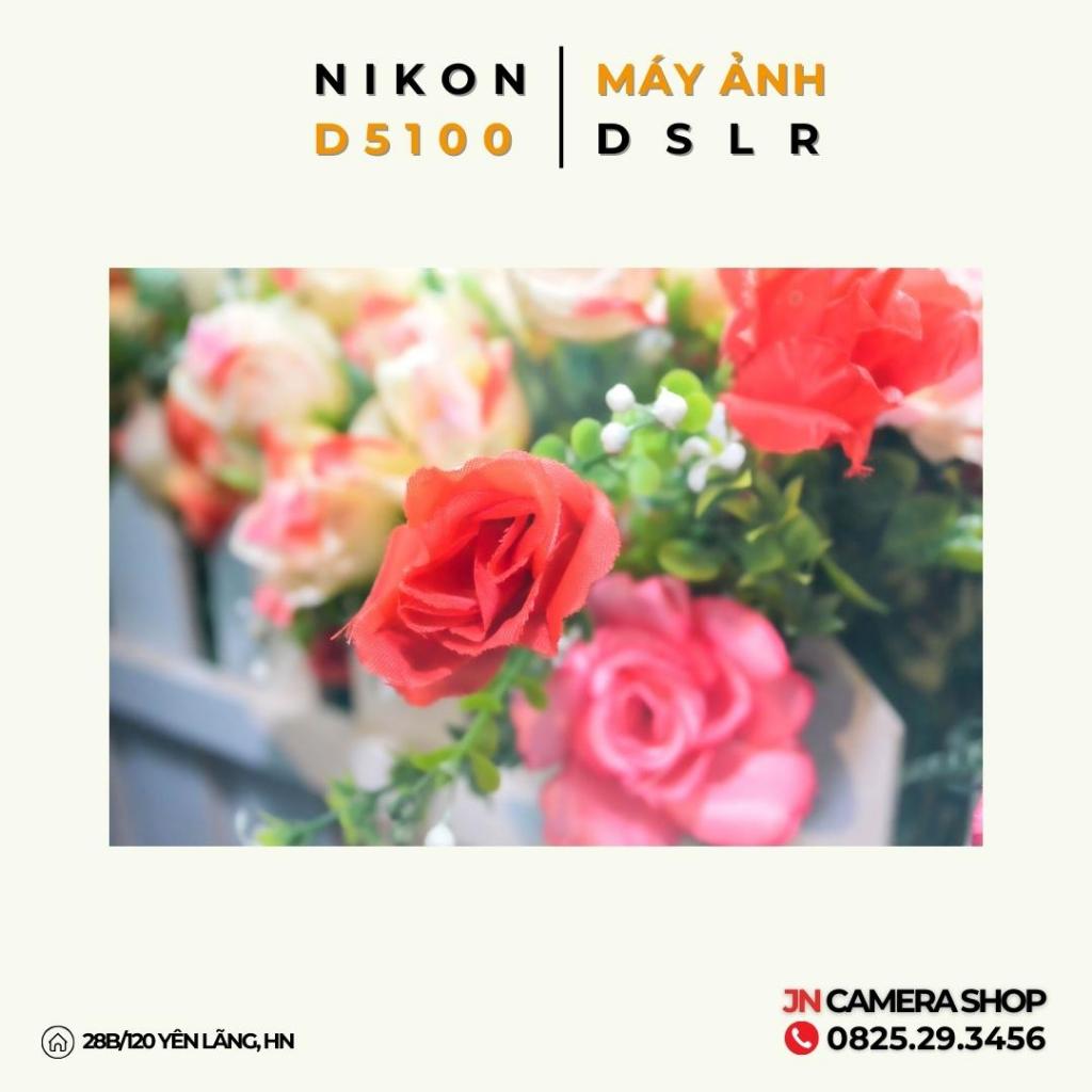 Bộ máy ảnh Nikon D5100 Kèm Ống Kính Màn hình xoay lật, Tặng fillter bảo vệ kính, Hood che Nắng