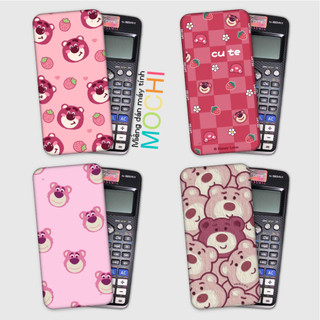 Miếng decal gấu dâu dán cái loại máy tính (casio fx-570 / fx-570 ii / fx-580 / fx-880, vinacal....)