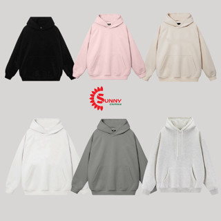 Áo khoác Hoodie trơn có mũ form rộng phong cách unisex cá tính nắng động chất liệu nỉ bông không xù dày dặn HD365.