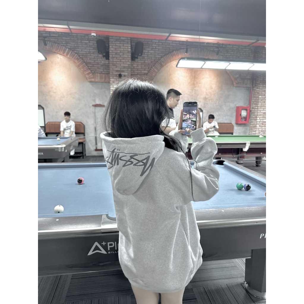 Áo Hoodie STUSSY Basic phong cách đơn giản Áo Hoodie Sweater Stussy Bi Da Nỉ Bông Siêu Ấm Chất Vải Cotton