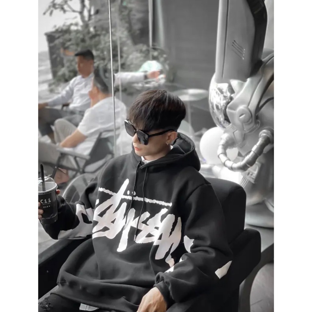 Áo Hoodie Áo Hoodie Stussy Chính Hãng - Áo Hoodie Nam Nữ Cao Cấp Mũ 2 Lớp Phong Cách Hàn Quốc