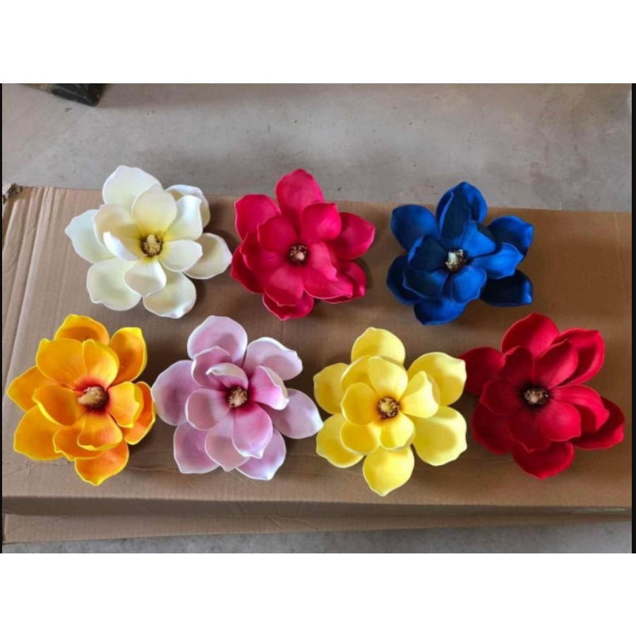 Sỉ phụ kiện hoa mộc lan, hoa mẫu đơn, hoa cúc xù, đào râu nhiều mẫu trang trí tài lộc tháp bánh Tết 2024