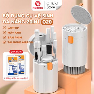 Bộ Vệ Sinh Laptop Modeco - Máy Tính - Bàn Phím - Máy Ảnh - Tai Nghe Airpod Đa Năng 20 In 1 Nhỏ Gọn - Nhựa Abs Cao Cấp