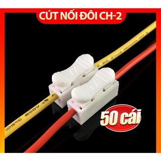 Combo 50 cút nối dây điện, kẹp nối dây đôi CH2 Combo 50 cút nối dây điện, kẹp nối dây ba dây CH3