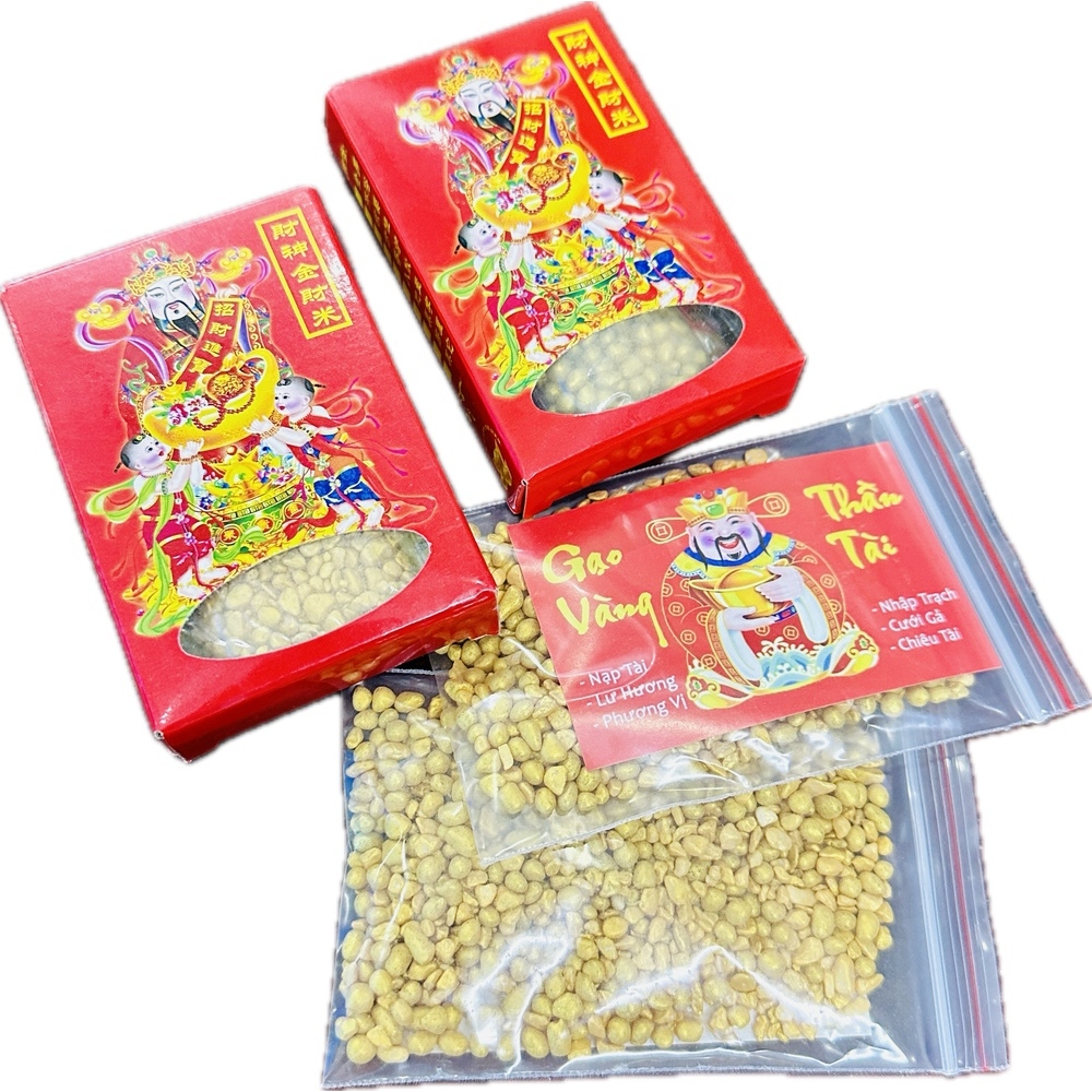 Gạo Vàng Thần Tài , Thờ Cúng Ban Thần Tài - có loại Hộp Và Loại Túi
