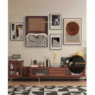Tranh Đơn Của Bộ 6 Treo Tường Dán Tường Vintage Cổ Điển Châu Âu Nghệ Thuật Phòng Khách Phòng Ngủ Bàn Học MELYHOME DECOR