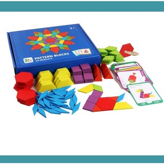 Ghép hình Gỗ Tangram Puzzle 155 chi tiết tăng tính sáng tạo