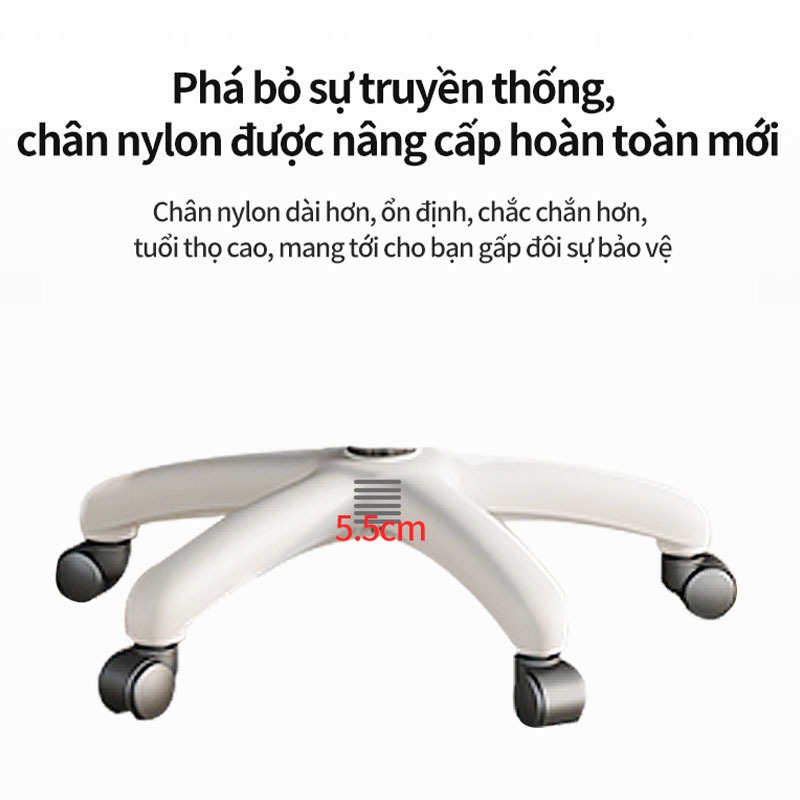 Ghế Văn Phòng Chân Xoay, Ghế Công Thái HọcGhế Chân Xoay Văn Phòng Làm Việc Tay Cầm Nâng Hạ Cao Cấp | BigBuy360 - bigbuy360.vn