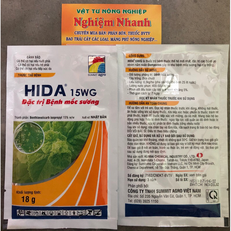 1 túi HIDA 15WG (18gr) (10 gói)