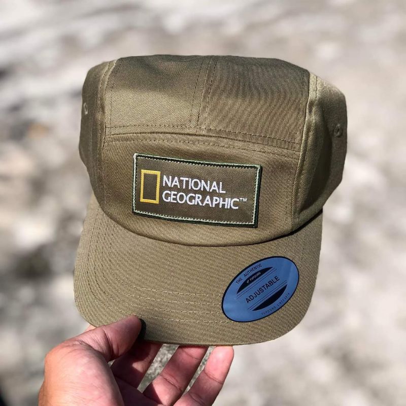 Nón kết NATIONAL GEOGRAPHIC Chính hãng, phom nón 5 mảnh,êm đầu Phối thun cực xịn  • Khoá cài xịn ,Logo thêu