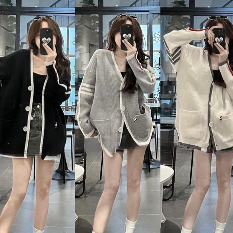 Áo cardigan len Thom (ảnh thật/ có sẵn)