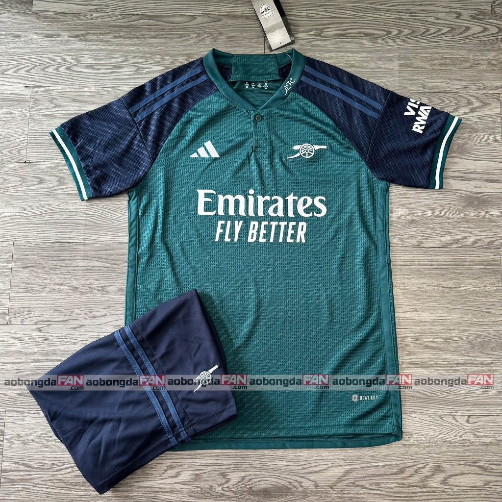 Bộ Quần Áo Bóng Đá Arsenal Xanh 3rd 23/24- Hàng Thái Đẹp