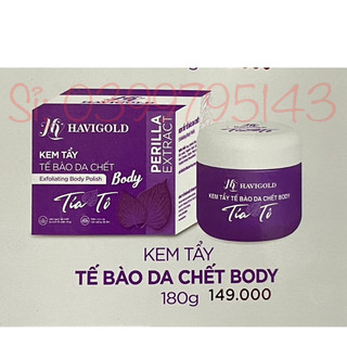 Havigold tía tô _ kem tẩy tế bào da chết body 180g