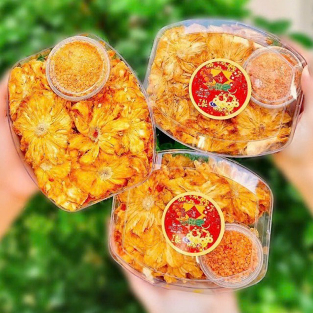 Thơm Sấy Muối Ớt Vị Chua Cay Mặn Ngọt Thơm Ngon 300g Loại 1