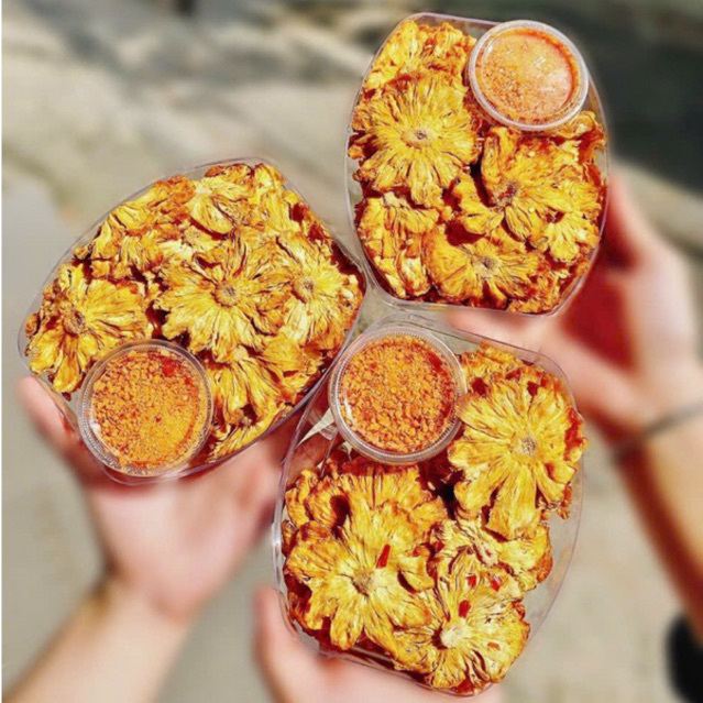 Thơm Sấy Muối Ớt Vị Chua Cay Mặn Ngọt Thơm Ngon 300g Loại 1