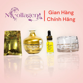 Bộ 3 sản phẩm face nhân sâm&serum c&kem nám đêm ncolagen