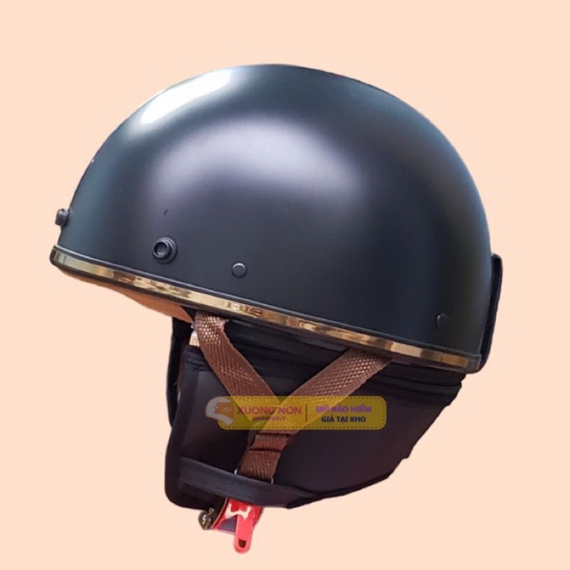 MŨ BẢO HIỂM 1/2 PUG Version Harley Bảo Hành Chính Hãng 12 Tháng_NÓN BẢO HIỂM 1/2