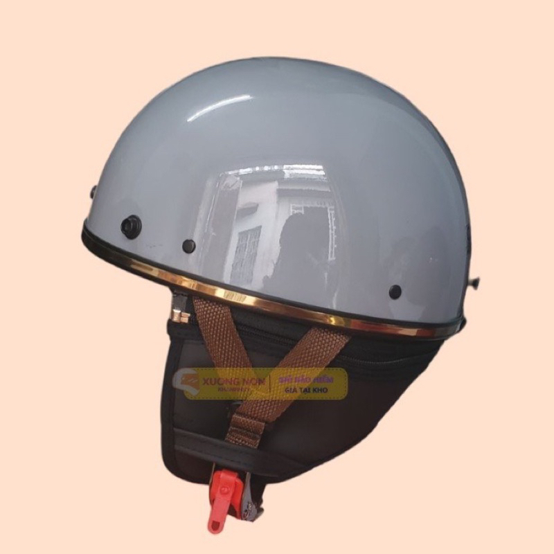 MŨ BẢO HIỂM 1/2 PUG Version Harley Bảo Hành Chính Hãng 12 Tháng_NÓN BẢO HIỂM 1/2