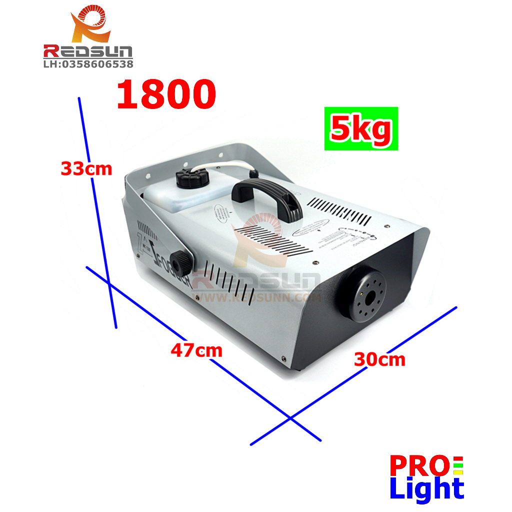 Máy tạo khói 1800W Fogger/1800 LED6/1800 DMX + 8LED
