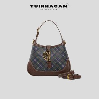 Túi đeo chéo nữ mini Tuinhacam túi xách cầm tay đa năng hoạ tiết kẻ sọc phong cách retro thời trang cao cấp - TNC086