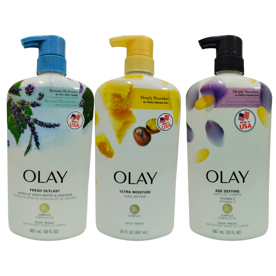 Sữa tắm Olay Body Wash dưỡng ẩm chai vòi 887ml