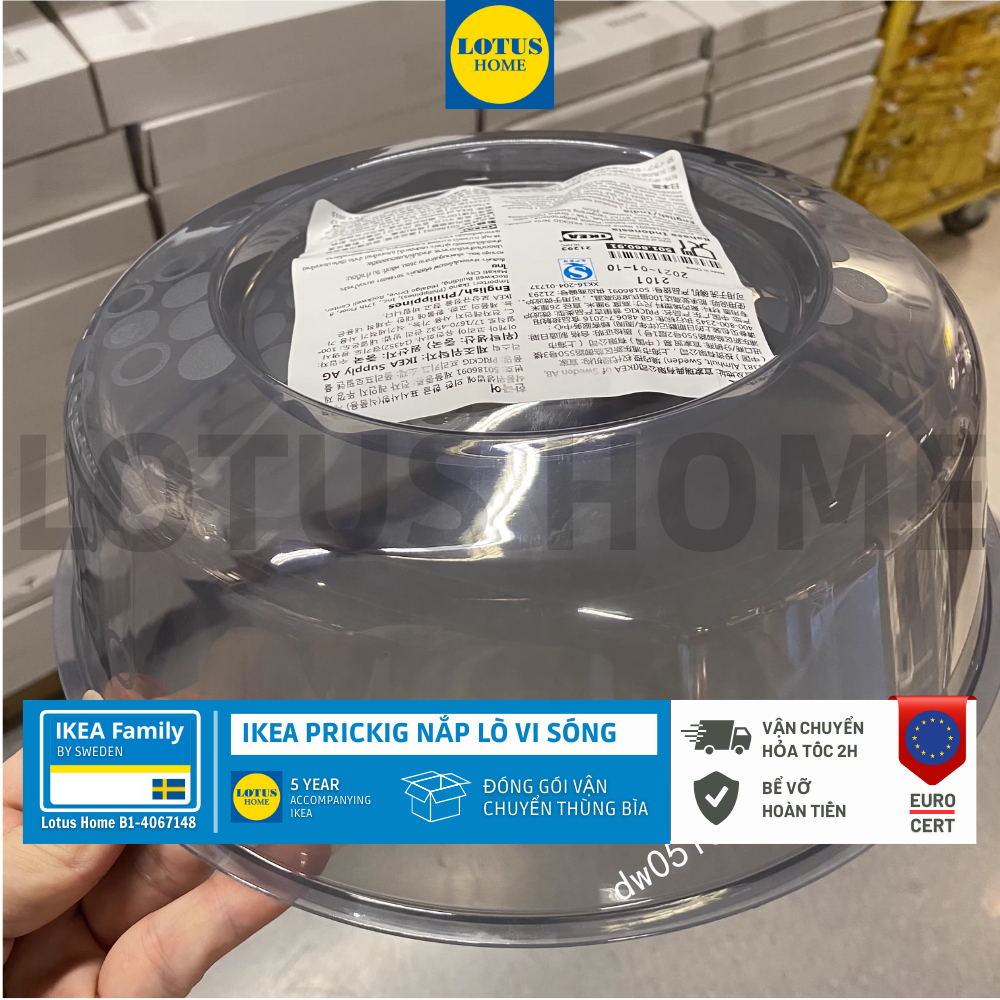 IKEA Nắp đậy lò vi sóng IKEA Prickig CẢNH BÁO Không được bật chế độ nướng có thể bị chảy.