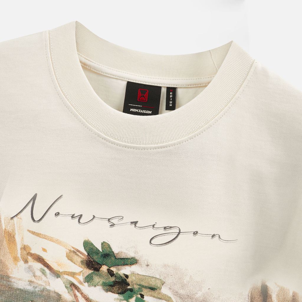 Áo thun NEEDS OF WISDOM Fox Tee - Cream - Local Brand Chính Hãng