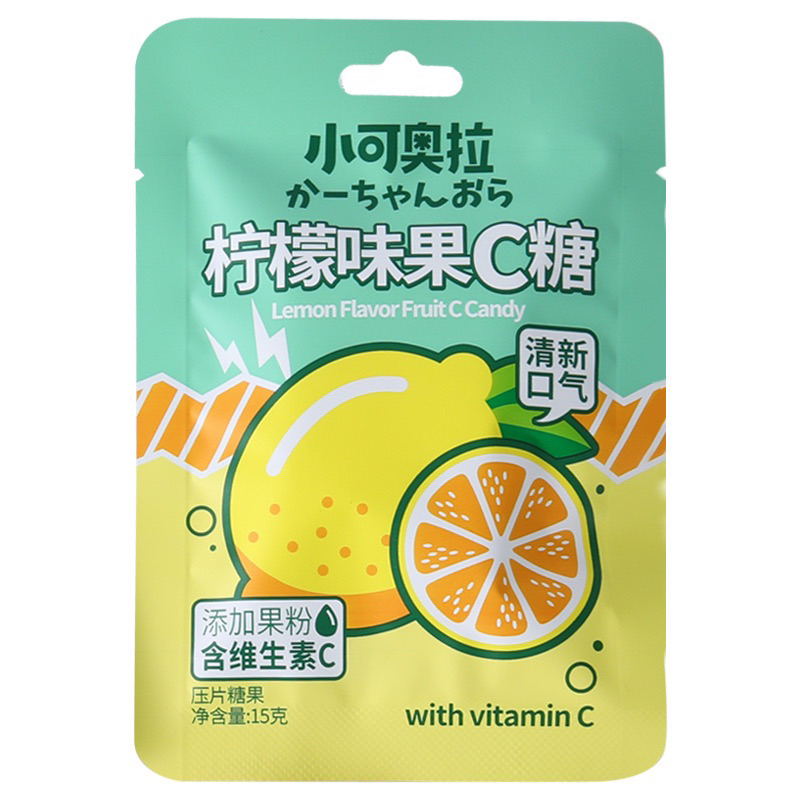 Kẹo Ngậm Vị Trái Cây Vitamin C Thơm Miệng Gói 15G