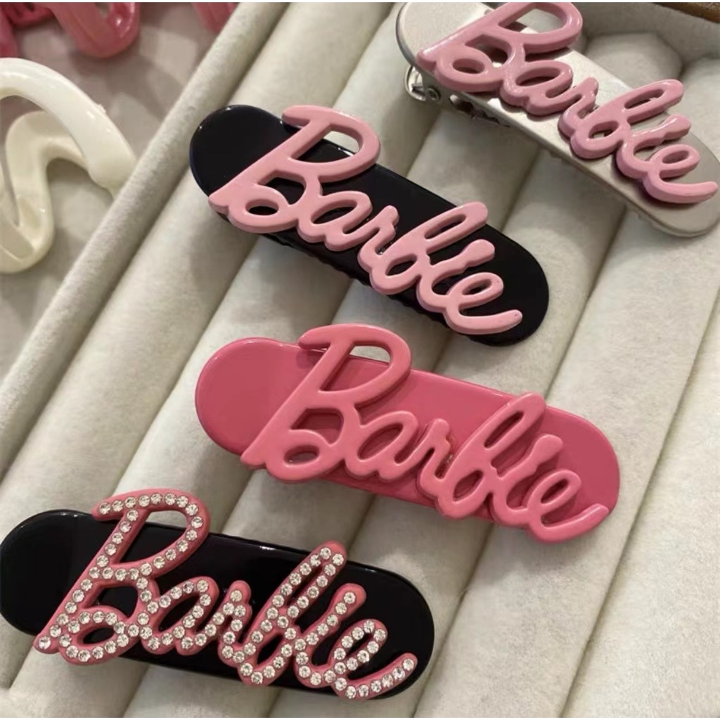 Kẹp tóc mái hình công chúa Barbie y2k thời trang cho nữ cặp bấm mái nữ đẹp vintage phong cách Hàn Quốc dễ thương màu