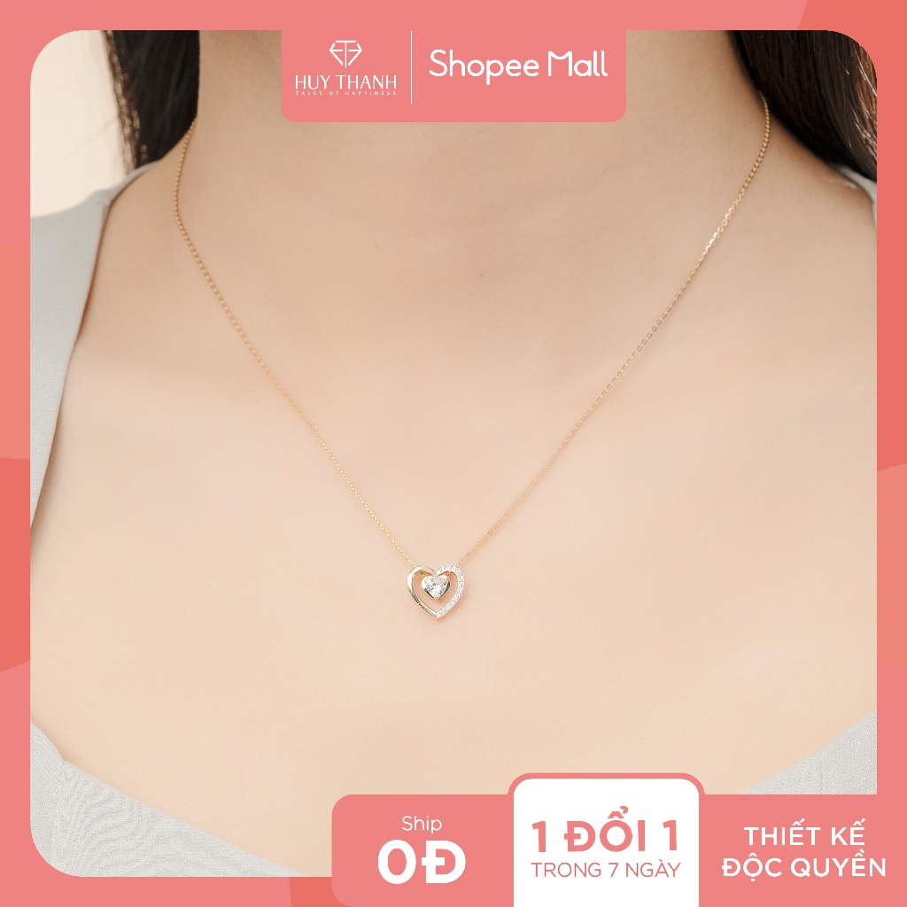 Dây Chuyền Vàng Tây 14k DCMAMD619 Huy Thanh Jewelry