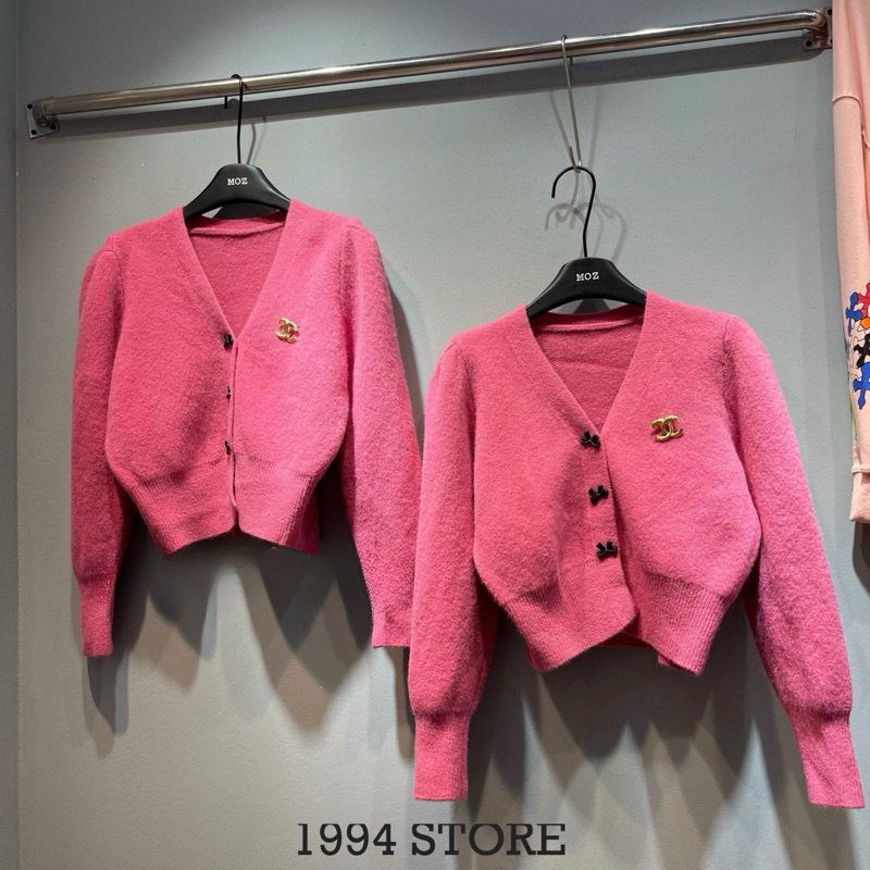Áo Cadigan Len Khuy Nơ Kèm Tag X Siêu Hot
