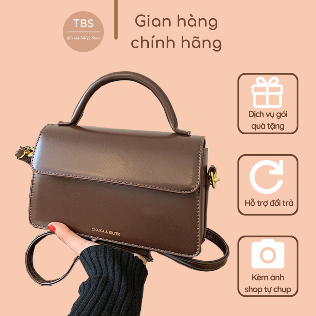 Túi đeo chéo quai cao basic  - Hàng loại 1 - DC814 23x15x5 cm