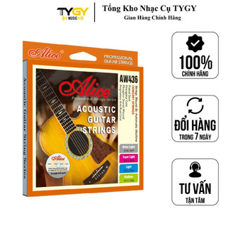 Dây Đàn Guitar Acoustic Alice AW436 Chính hãng