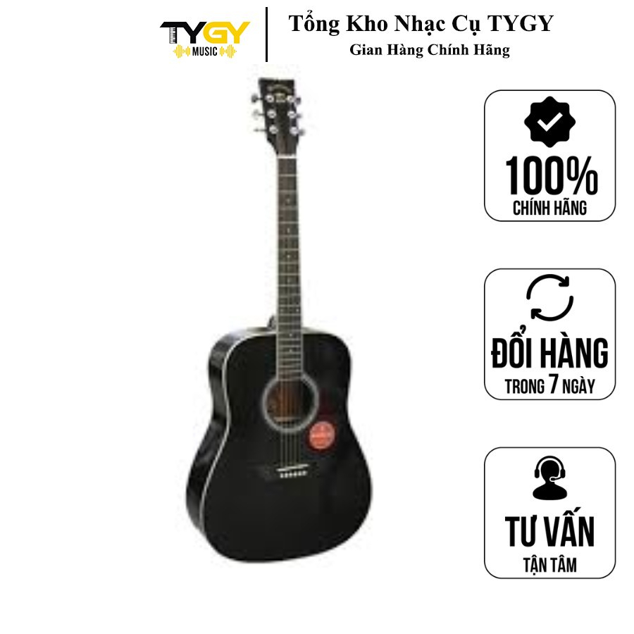 Đàn Guitar Acoustic Morrison MGW 405BK (Solid Top) ( Chính hãng 100% + Tặng Full phụ kiện + Bảo hành 1 năm )