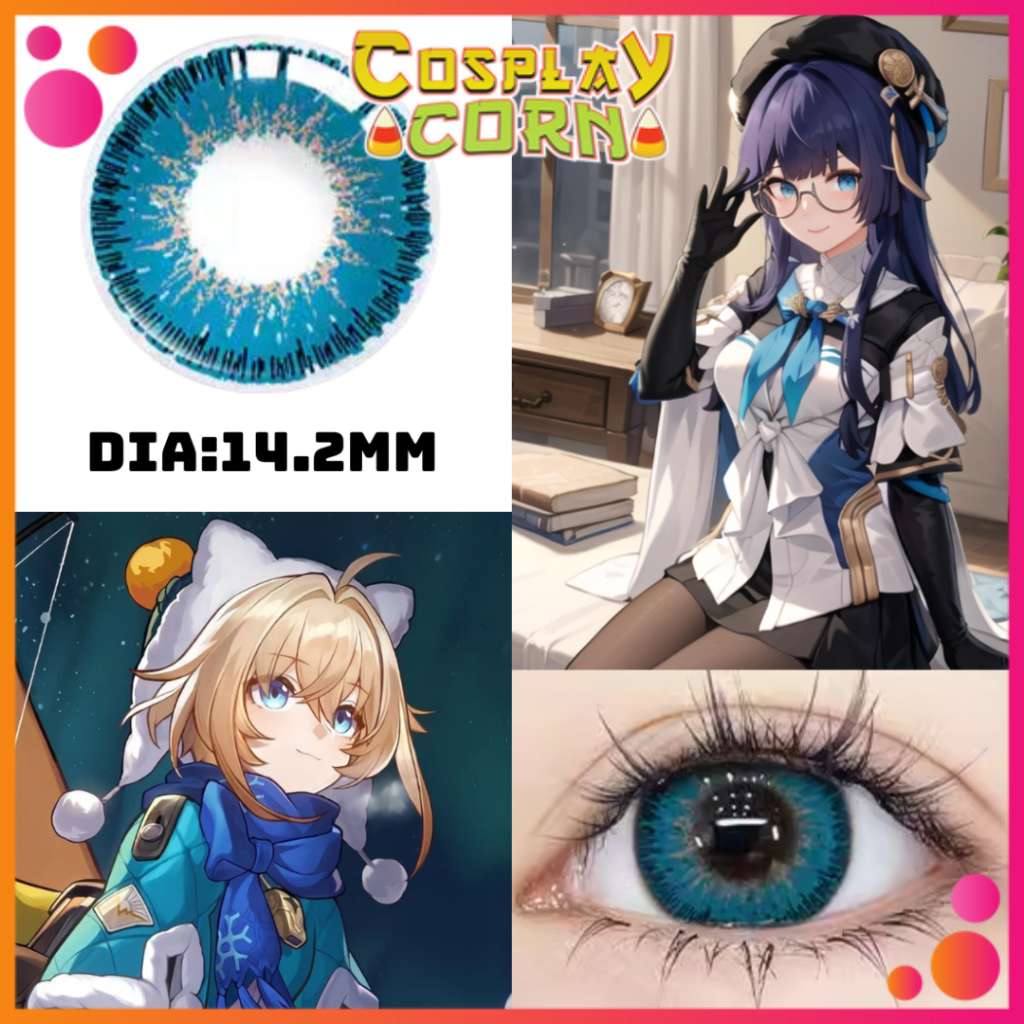 Lens Heterochromic cosplay - kính áp tròng cosplay anime chuyên dụng nhiều màu độ cận không cận cận lệch CORNCOSPLAY